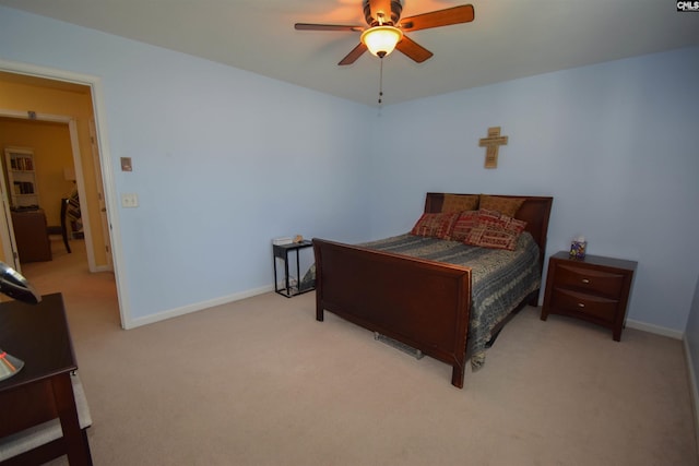 458 Laurel Mist Ln, West Columbia, SC 29170 - bedroom with light carpet and a ceiling fan