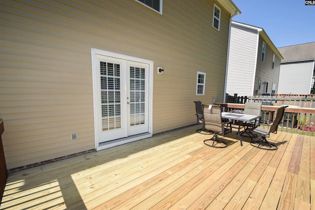 458 Laurel Mist Ln, West Columbia, SC 29170 - wooden deck with outdoor dining space