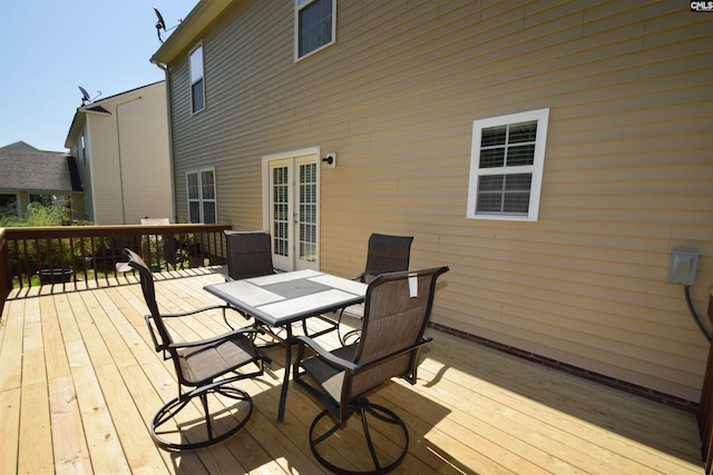 458 Laurel Mist Ln, West Columbia, SC 29170 - wooden terrace with outdoor dining space