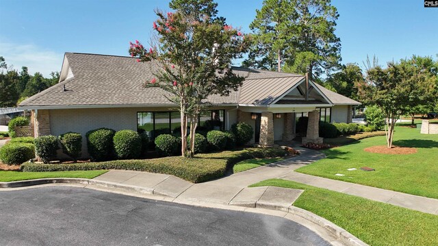 458 Laurel Mist Ln, West Columbia, SC 29170 - view of front of property with a front lawn and brick siding