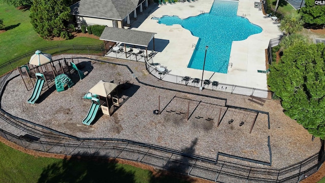 458 Laurel Mist Ln, West Columbia, SC 29170 - bird's eye view of a pool