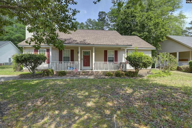 4 Rosepine Dr, Columbia, SC 29223 - view of front of property featuring a porch, a front yard, and a shingled roof