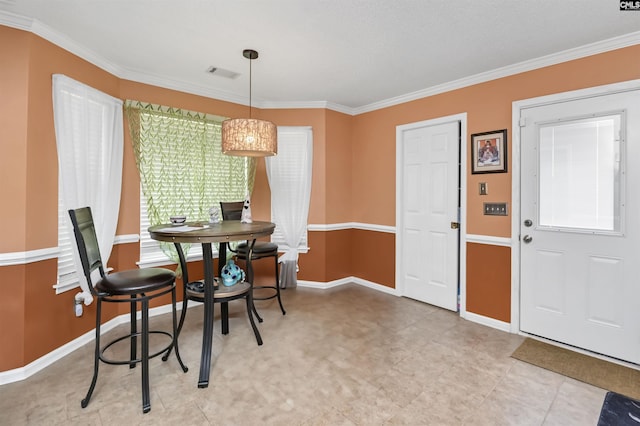 4 Rosepine Dr, Columbia, SC 29223 - dining space with ornamental molding and baseboards