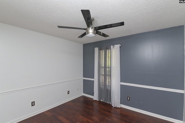 4 Rosepine Dr, Columbia, SC 29223 - spare room featuring wood finished floors, ceiling fan, and a textured ceiling
