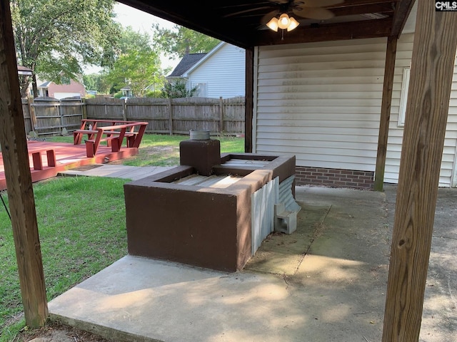 4 Rosepine Dr, Columbia, SC 29223 - view of patio with ceiling fan