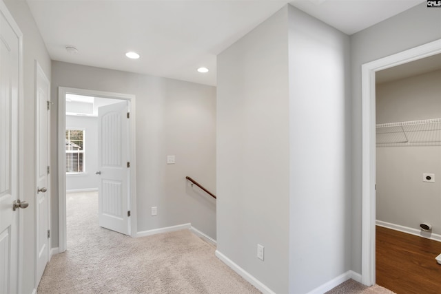 756 Dawsons Park Way, Lexington, SC 29072 - corridor featuring an upstairs landing, recessed lighting, and carpet floors