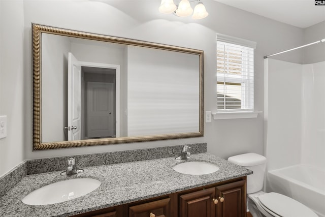 756 Dawsons Park Way, Lexington, SC 29072 - bathroom with double vanity and washtub / shower combination