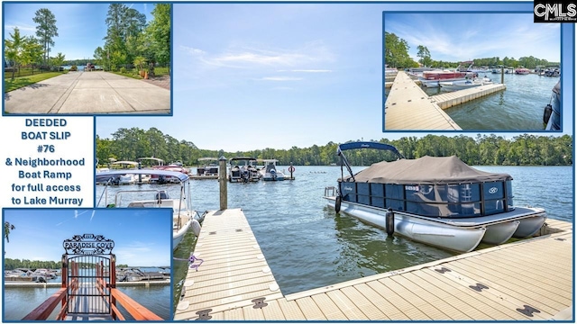 386 Amalfi Dr, Chapin, SC 29036 - dock area featuring a water view