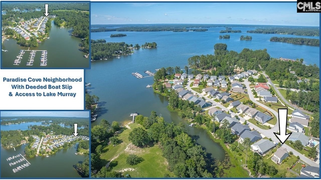 386 Amalfi Dr, Chapin, SC 29036 - aerial view of a nearby body of water