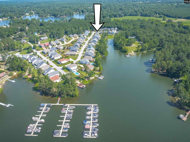 386 Amalfi Dr, Chapin, SC 29036 - aerial view of property and surrounding area featuring a nearby body of water