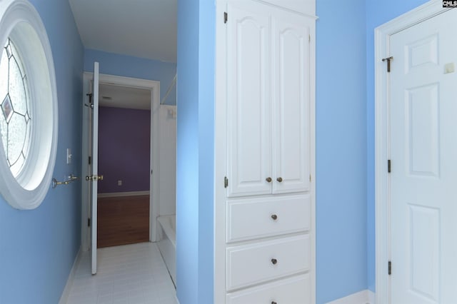 256 Sheringham Rd, Columbia, SC 29212 - hall with baseboards and light tile patterned floors