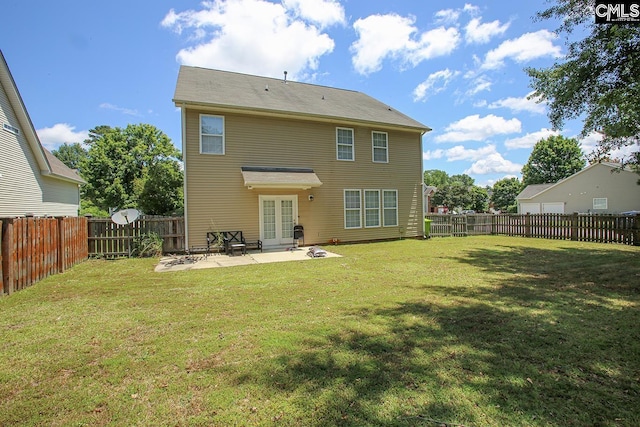 418 Abbeydale Way, Columbia, SC 29229 - rear view of property with french doors, a patio, and a fenced backyard