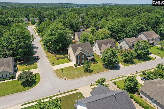 418 Abbeydale Way, Columbia, SC 29229 - aerial perspective of suburban area with a heavily wooded area