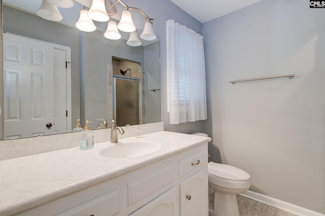 122 Halling Dr, Columbia, SC 29229 - bathroom featuring vanity, a stall shower, and tile patterned floors