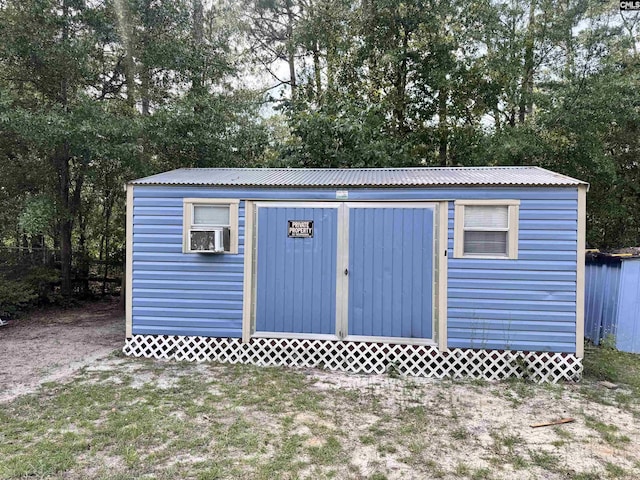 407 N Donar Dr, Columbia, SC 29229 - view of shed featuring cooling unit