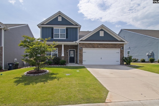 1420 Fair Forest Ln, Chapin, SC 29036 - craftsman-style house featuring a garage, a front lawn, board and batten siding, and driveway