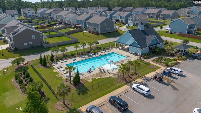1420 Fair Forest Ln, Chapin, SC 29036 - aerial perspective of suburban area with a pool