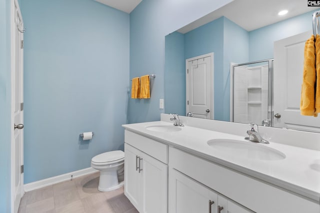 1420 Fair Forest Ln, Chapin, SC 29036 - full bath featuring a shower with shower door and double vanity