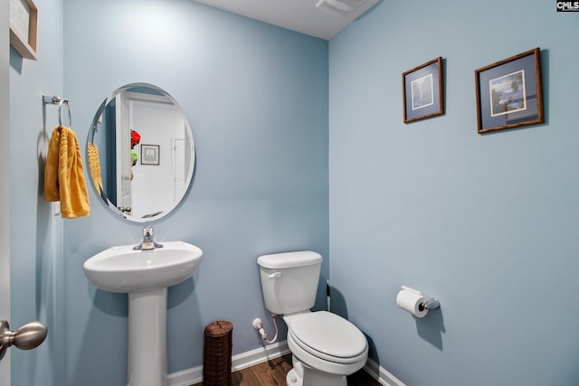 1420 Fair Forest Ln, Chapin, SC 29036 - bathroom with toilet and wood finished floors