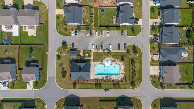 1420 Fair Forest Ln, Chapin, SC 29036 - aerial view of property's location featuring a pool area and nearby suburban area