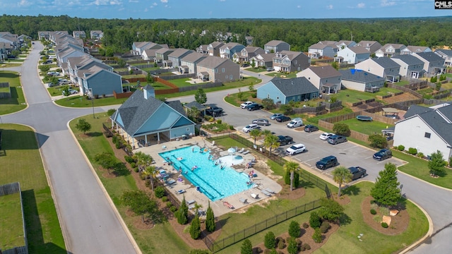 1420 Fair Forest Ln, Chapin, SC 29036 - aerial view of residential area featuring a pool
