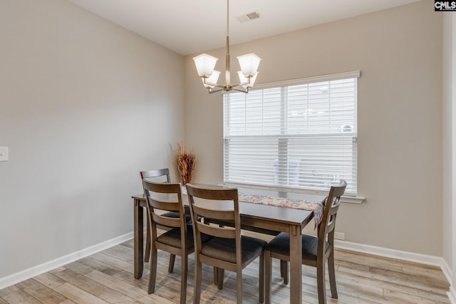 1013 Ashcroft Cir, Columbia, SC 29229 - dining room featuring a chandelier and light wood-type flooring