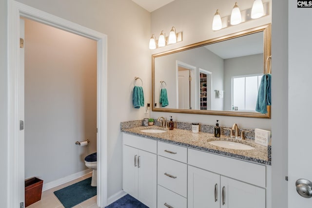 1013 Ashcroft Cir, Columbia, SC 29229 - full bathroom featuring double vanity and toilet