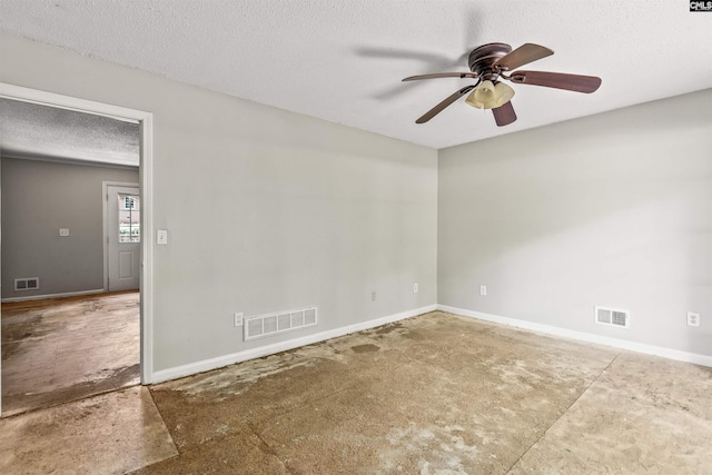 247 Piney Grove Rd, Columbia, SC 29210 - unfurnished room featuring ceiling fan and a textured ceiling