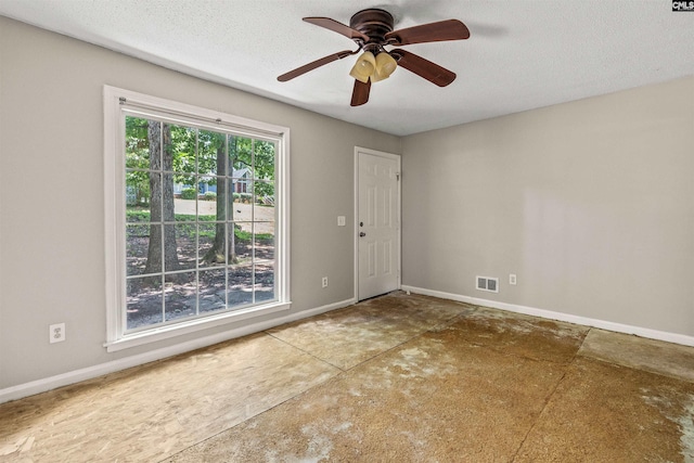 247 Piney Grove Rd, Columbia, SC 29210 - spare room with a ceiling fan and a textured ceiling