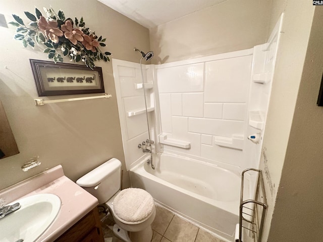 121 Durham Creek Ct, Columbia, SC 29229 - full bathroom featuring vanity, shower / bathtub combination, and tile patterned flooring