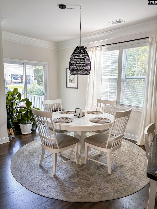 15 Alumni Ln, Blythewood, SC 29016 - dining area with wood finished floors and ornamental molding