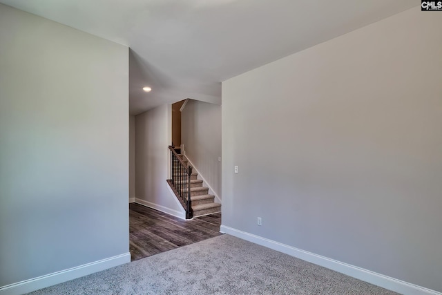 689 W Columbia Ave, Batesburg, SC 29006 - carpeted spare room featuring baseboards and recessed lighting