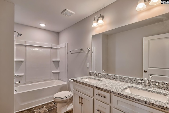 689 W Columbia Ave, Batesburg, SC 29006 - bathroom featuring double vanity and shower / bathtub combination