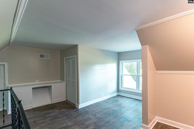 318 Summerland Ave, Batesburg, SC 29006 - additional living space with dark wood finished floors and lofted ceiling