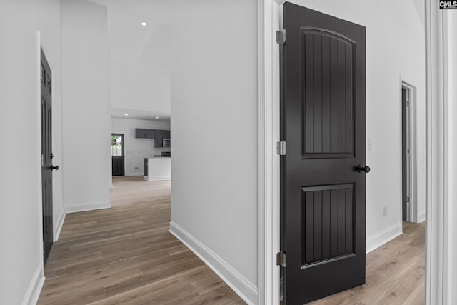 3723 Hoyt St, Columbia, SC 29223 - hallway with light wood-style floors and recessed lighting