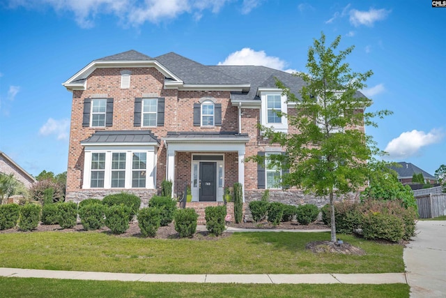 769 Broad Leaf Rd, Elgin, SC 29045 - view of front of house with stone siding and brick siding