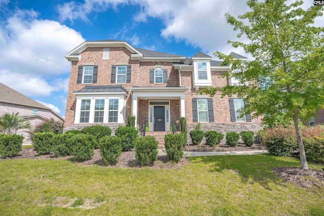 769 Broad Leaf Rd, Elgin, SC 29045 - view of front of home featuring a front yard and brick siding