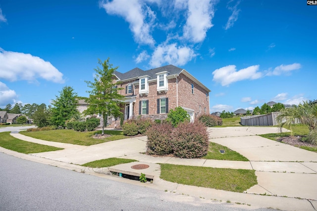 769 Broad Leaf Rd, Elgin, SC 29045 - view of front of house with brick siding, concrete driveway, and a garage