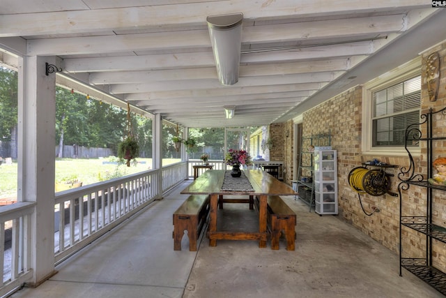 1220 Barnwell Dr, Sumter, SC 29154 - view of patio featuring outdoor dining space