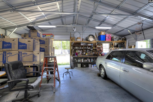 1220 Barnwell Dr, Sumter, SC 29154 - garage featuring metal wall