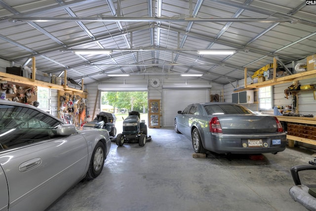 1220 Barnwell Dr, Sumter, SC 29154 - garage featuring metal wall
