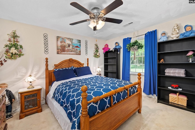 1220 Barnwell Dr, Sumter, SC 29154 - carpeted bedroom featuring a ceiling fan