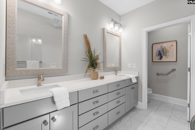143 Club Ridge Rd, Elgin, SC 29045 - bathroom with marble finish floors and double vanity