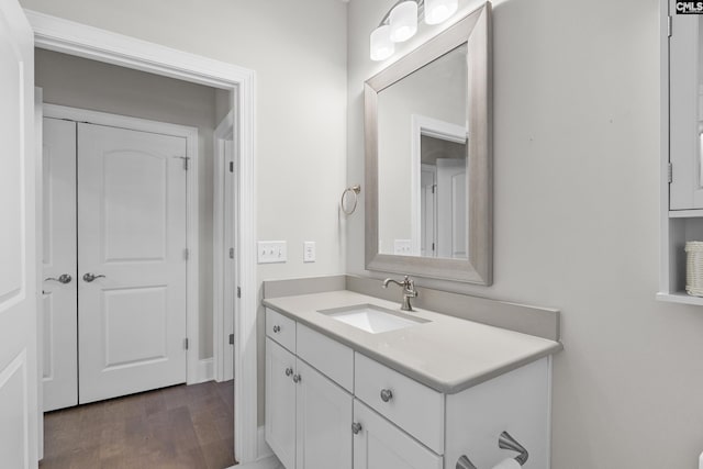 143 Club Ridge Rd, Elgin, SC 29045 - bathroom featuring vanity and wood finished floors