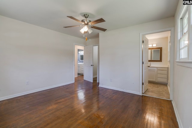 1748 Omarest Dr, Columbia, SC 29210 - unfurnished bedroom with wood finished floors and connected bathroom