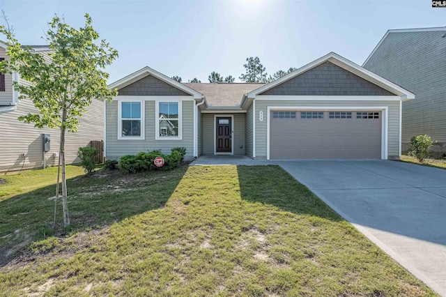 939 Sequoia Dr, Lexington, SC 29073 - view of front of house featuring a garage, concrete driveway, and a front lawn