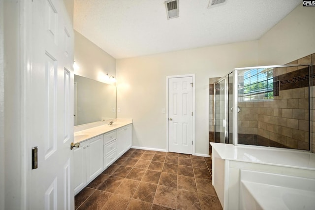 216 Founders Ridge Rd, Columbia, SC 29229 - bathroom with double vanity, a shower stall, and a bath