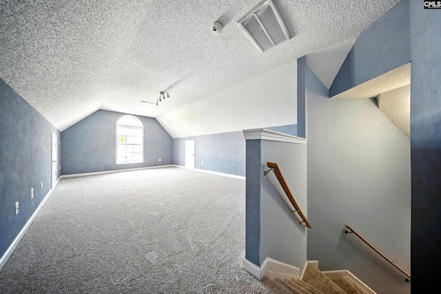 216 Founders Ridge Rd, Columbia, SC 29229 - bonus room with a textured ceiling, vaulted ceiling, and carpet