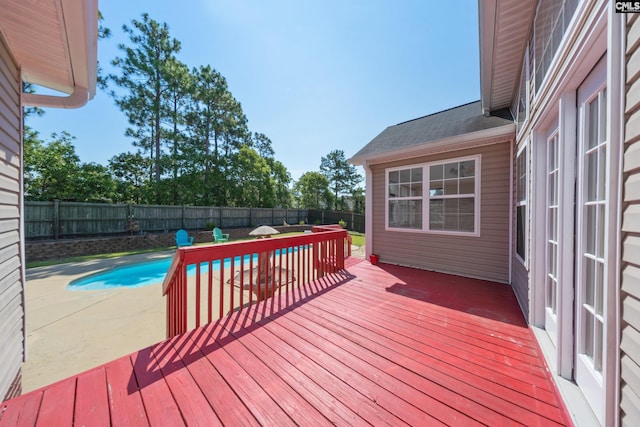 216 Founders Ridge Rd, Columbia, SC 29229 - deck featuring a fenced backyard and a patio area