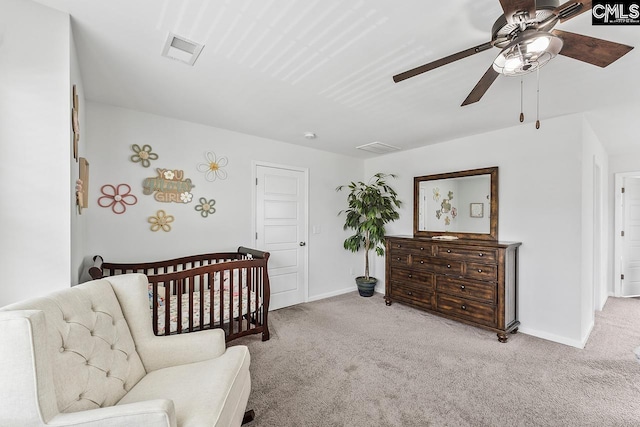 823 Queenshire Ln, Elgin, SC 29045 - carpeted bedroom with baseboards and a ceiling fan